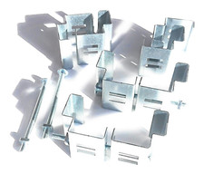 Slotted Concrete Fence Post Brackets to Fit 4" X 4" Posts 4 SETS - Fix