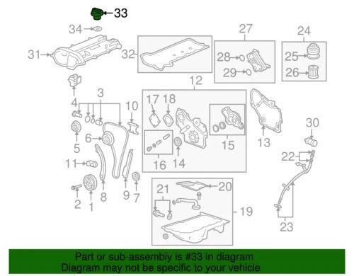 Оригинальная новая крышка маслозаливной горловины двигателя 04–13 GM Chevrolet Cadillac Pontiac 12583570 - Изображение 3 из 3