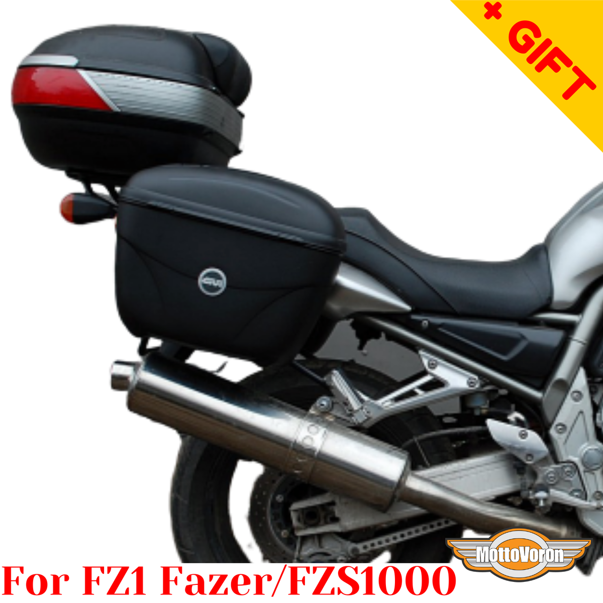 Alu Panniers 41-41L Topcase 38L For Yamaha FZ1 / Fazer