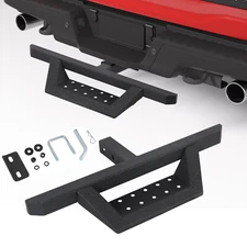 28"L 2" Receiver Trailer Round Tow Hitch Drop Step Bar Guard Steel Universal