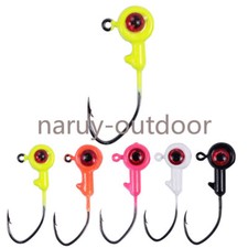25 pack 1/32 1/16 1/8 oz Jig Heads Fishing Hooks Jigs Bass Crappie Trout