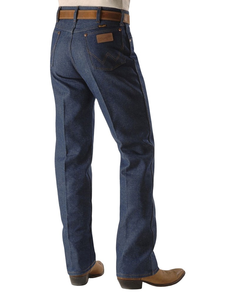 Wrangler Men's 13Mwz Dark Wash High Rise Rigid Cowboy Cut Straight Jeans -