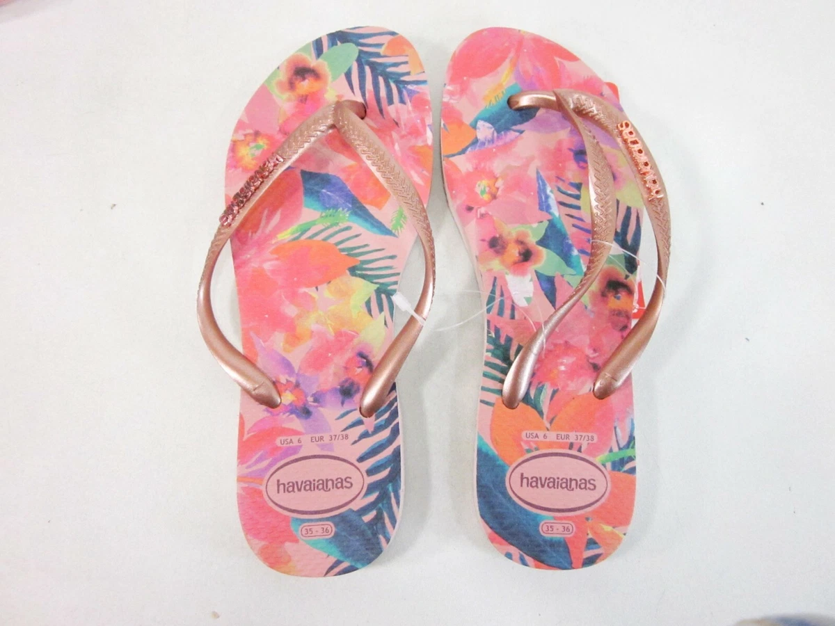 Havaianas slim tropical sales ballet rose