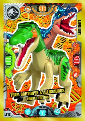 LEGO Jurassic World Serie LE12 Team Baryonyx Allosaurus Limitierte  2022