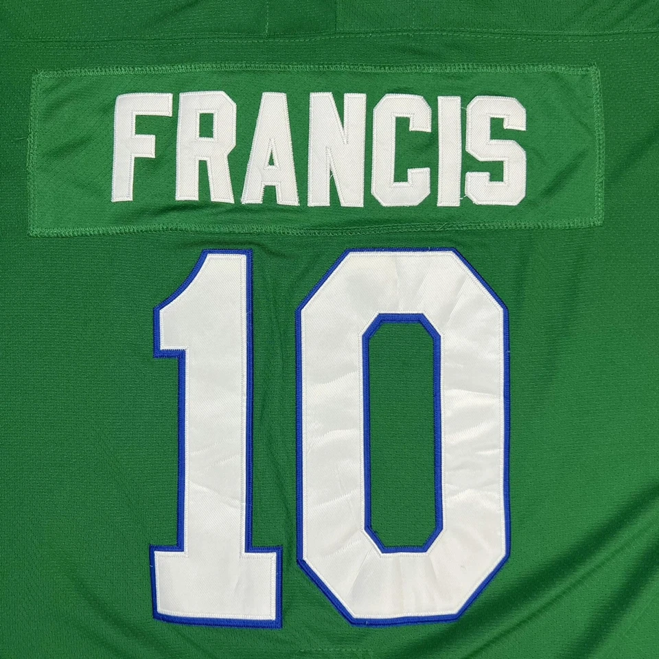 Camiseta deportiva de hockey vintage de los 90 CCM Ron Francis Hartford Whalers para hombre 2XL verde NHL Foto 2 de 4