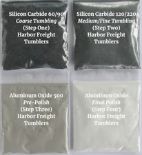 Harbor Freight Dual Tumbler Refill (Grit & Polish) Rock Tumbling Media (2 sets)