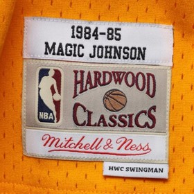 Mitchell & Nes Magic Johnson Los Angeles Lakers 1984/85 Swingman Jersey Gold