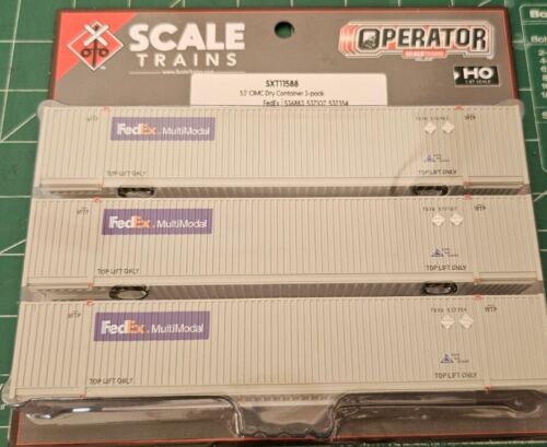 SXT11588 Scaletrains Fedex 53' Containers - Picture 1 of 2