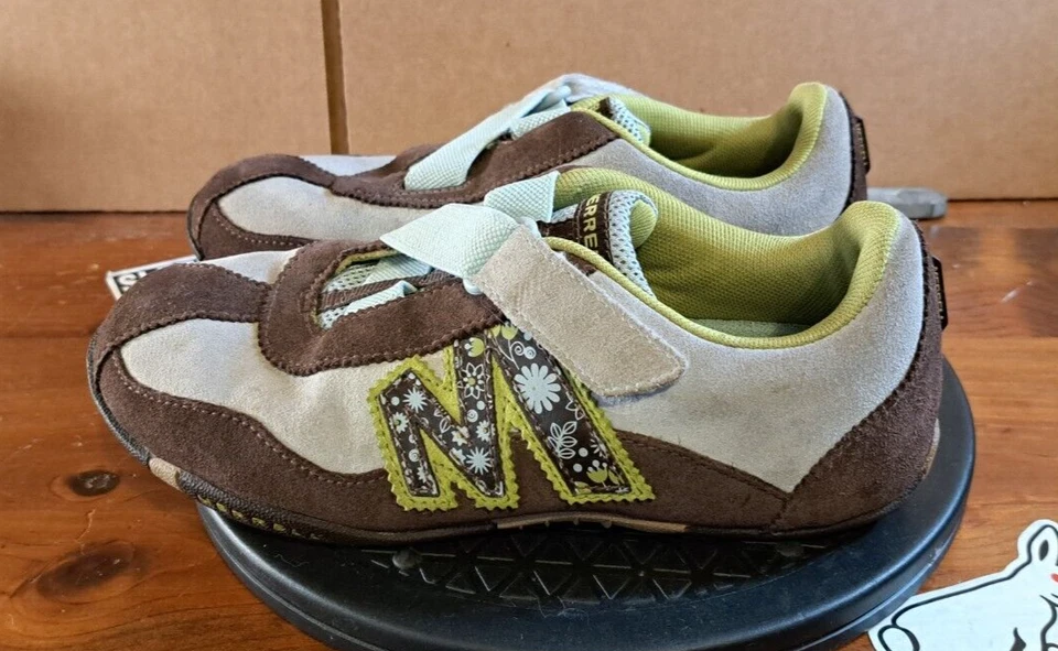 ZAPATOS MERRELL PACIFIC Z RAP MARRÓN AZUL CLARO, NIÑAS JUNIOR US 4 UK 3 EUR 36 Foto 2 de 4