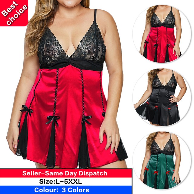 red colour night dress