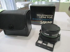 Sakar Telephoto Lens for Minolta Freedom AF35M-11 WITH CASE IN ORIGINAL BOX MINT