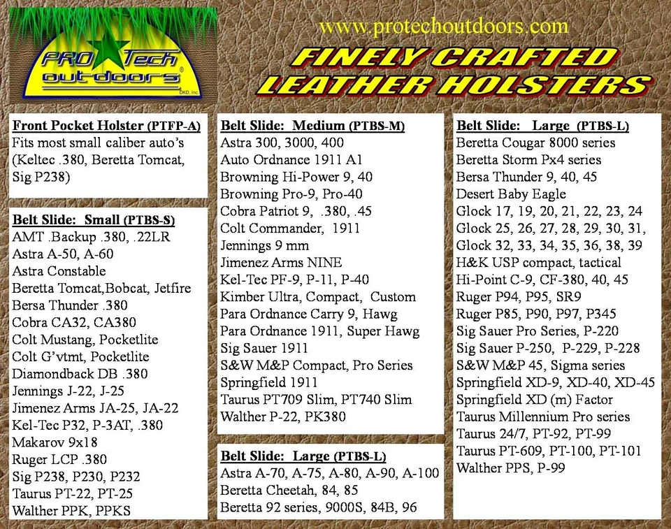 NUEVA Funda de cuero marrón para diestros para Ruger P-85, P-89, P-90 Foto 3 de 3