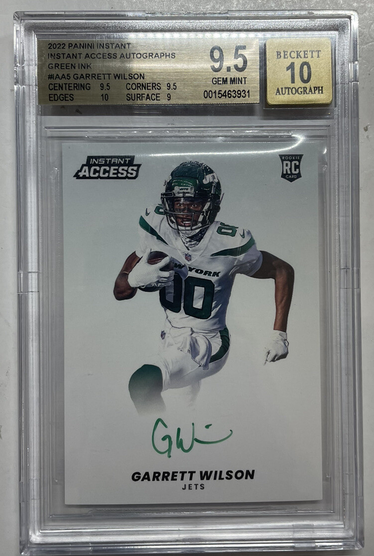 Garrett Wilson Panini Instant NFL Instant Access Autographs #IAA5 Red Ink 1/1