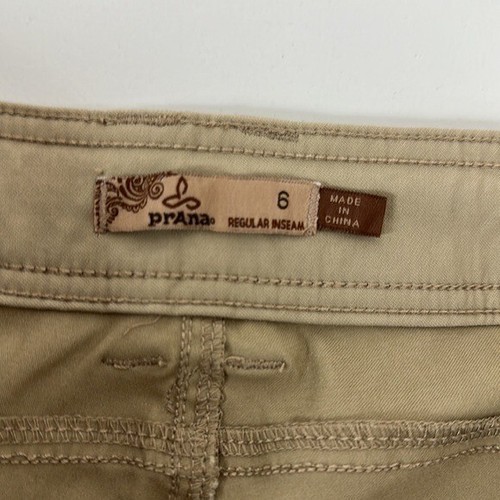 Prana Pants Womens 6 Tan Convertible Hiking Bootcut Stretch Outdoor Nylon - Picture 7 of 12