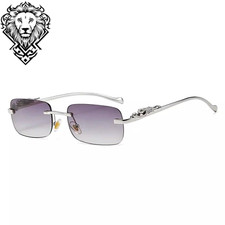 Women Rimless Sunglasses Lightweight Fashion UV400 Eyewear Frameless Glasses
