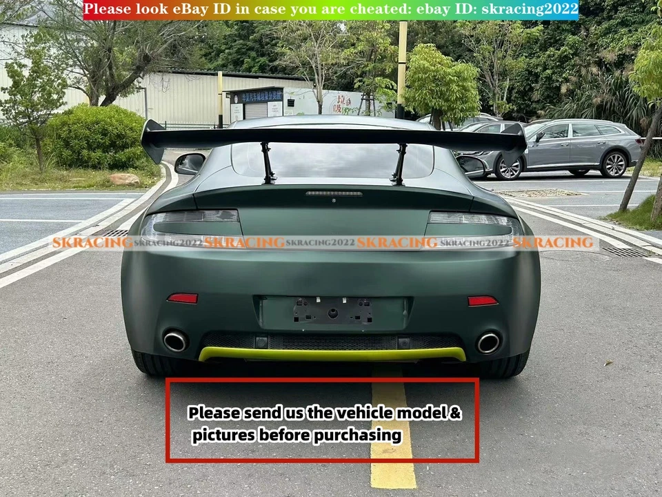 Alerón trasero para Aston Martin convertible cupé DB9 DBS negro + blanco Foto 3 de 4