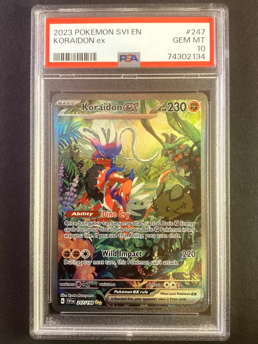 Mavin  2023 Pokemon Scarlet & Violet KORAIDON ex SVI EN #231 Full Art 2  GEM MINT PSA 10