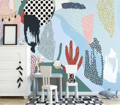 3D Graffiti Draw ZHUA400 Wallpaper Wall Murals Removable Self-adhesive Amy