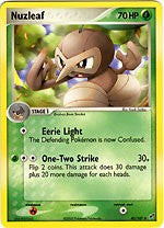 Pokemon EX Deoxys  43/107 Uncommon Card - Nuzleaf