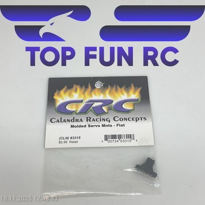 CRC 3315 MOLDED SERVO MOUNTS FLAT FOR GENXI 1/12 SCALE RC TOURING CAR CHASSIS