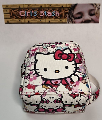 Fast Forward Hello Kitty Micro Mini Backpack Keychain PU Leather Bag Charm