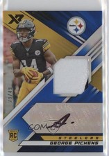 2022 Panini XR Rookie Swatch Auto Blue 29/49 George Pickens #RSA-GP Auto 06mc