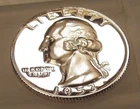 1953 Gem   CAMEO  Proof Quarter 90% SILVER Blazing Mirrored Surfaces #325-2