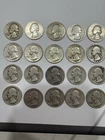 Lot Of 20 Washington Silver Quarters-90% Silver 1940’s Circulated Junk. See Pics