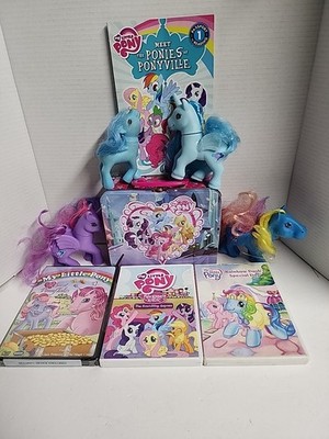 My Little Pony activity lot 4 ponies 3 discs lunch box one passport book
