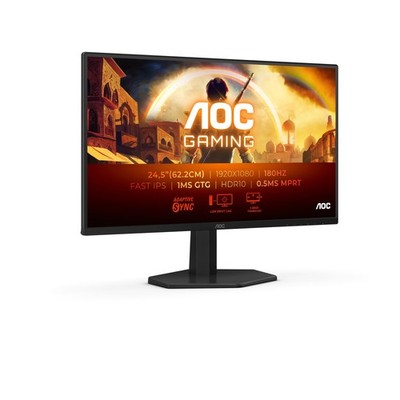 25G42E 24.5 Zoll FHD Gaming Monitor, 180Hz, Fast IPS Panel, 0.5ms MPRT, Adapt...
