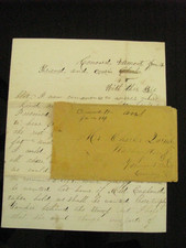 CIVIL WAR LETTER  "HUNG IN EFFIGY" TO VERMONT BRIGADE SOLDIER W COVER