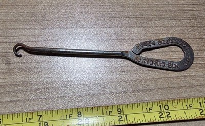 Vintage Gude's Good Footwear Los Angeles Advertising Metal Botton Holer Hook