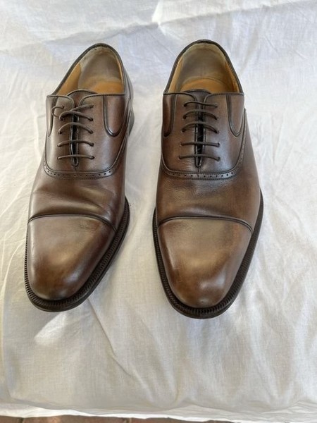 Men a.testoni Heels Brown Leather 40.5