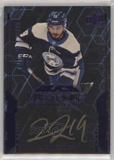 2020 SPx UD Black Lustrous Rookie Signatures Spectrum 3/25 Liam Foudy Auto 04f2