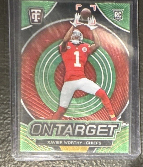Xavier Worthy Panini Totally Certified on Target #6 Mirror