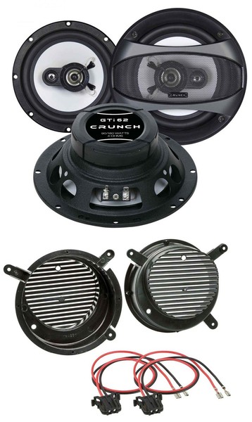 Crunch 16,5Cm 2-Wege 180Watt Lautsprecher FüR Mercedes SLK R170 96-04 FronttüR A-image