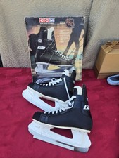 Vintage CCM Hockey Skates - FOR PARTS ONLY - Steel Blades  Boots Cracked...
