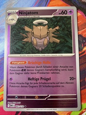MEG Ninjatom Reverse Holo Deutsch Mega Entwicklung 061/132 Pokémon TCG