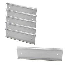 Name Plate Holder,6Pcs Office Name Plate,Wall Door Sign NamePlate for Silver
