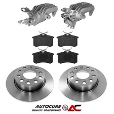 KIT DISCOS, PASTILLAS Y PINZAS FRENO TRASERO VOLKSWAGEN GOLF (MK5) [2008 - 13]