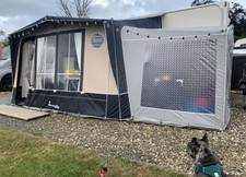 Isabella Magnum Caravan Porch Awning with carbon x Poles and annex 