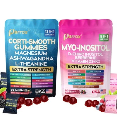 Soothe & Smooth Bundle Gummies - Cortisol & Myo-Inositol Supplement Pack of 1