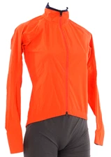 Velocio Rain Shell Cycling Jacket Women SMALL Orange Road Bike Gravel Mountain