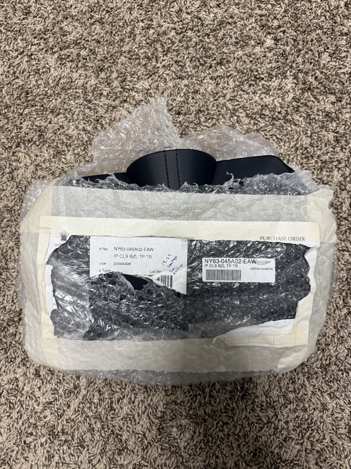 NY63-045A02-EAW UPPER DASH CLUSTER     ASTON MARTIN VANTAGE (2019-2023) NEW