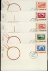 CANADA 1982 CANADA 82 #909-13 FIRST DAY COVERS SET OF 5 !! M218