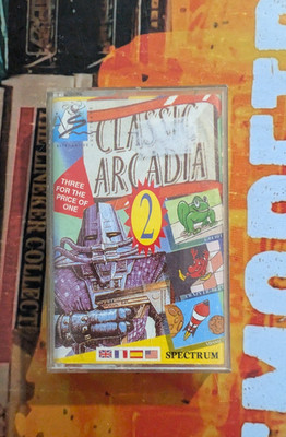 Classic Arcadia 2 (1988) ZX Spectrum (Tape, Manual, Box) works 8-bit classic