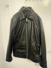 Herren, Lederjacke Schwarz Im Größe L
