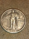 1917 Standing Liberty Quarter Type 2 Found Metal Detecting No Mint Mark