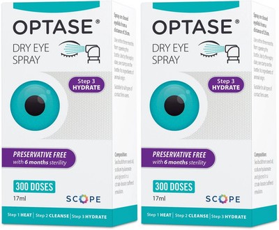 Optase Comfort Dry Eye Spray - Spray & Go - 17 ml (je) 2er Pack