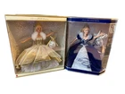 Lot Of 2 Vintage Celebration 2000 Gold Barbie & Millennium Princess Barbies